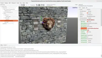 Box in editor (with parallax bump mapping)