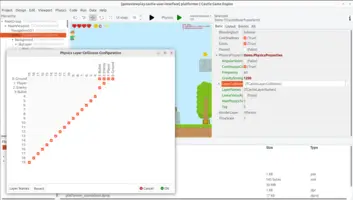 Physics collisions in platformer game