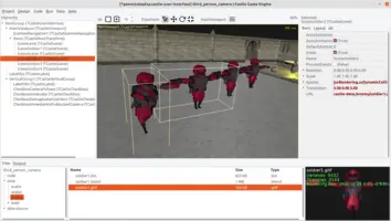 TCastleScene allows to place and animate 3D objects in the viewport